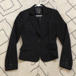 Pinstripe pant suit set jacket & slacks